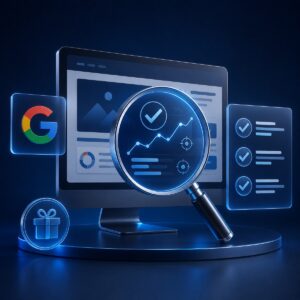 Audit offert : analyse gratuite de votre site, référencement et visibilité Google par Themis Créa