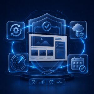 Maintenance Sécurité : mises à jour, sauvegardes et surveillance de votre site WordPress par Themis Créa